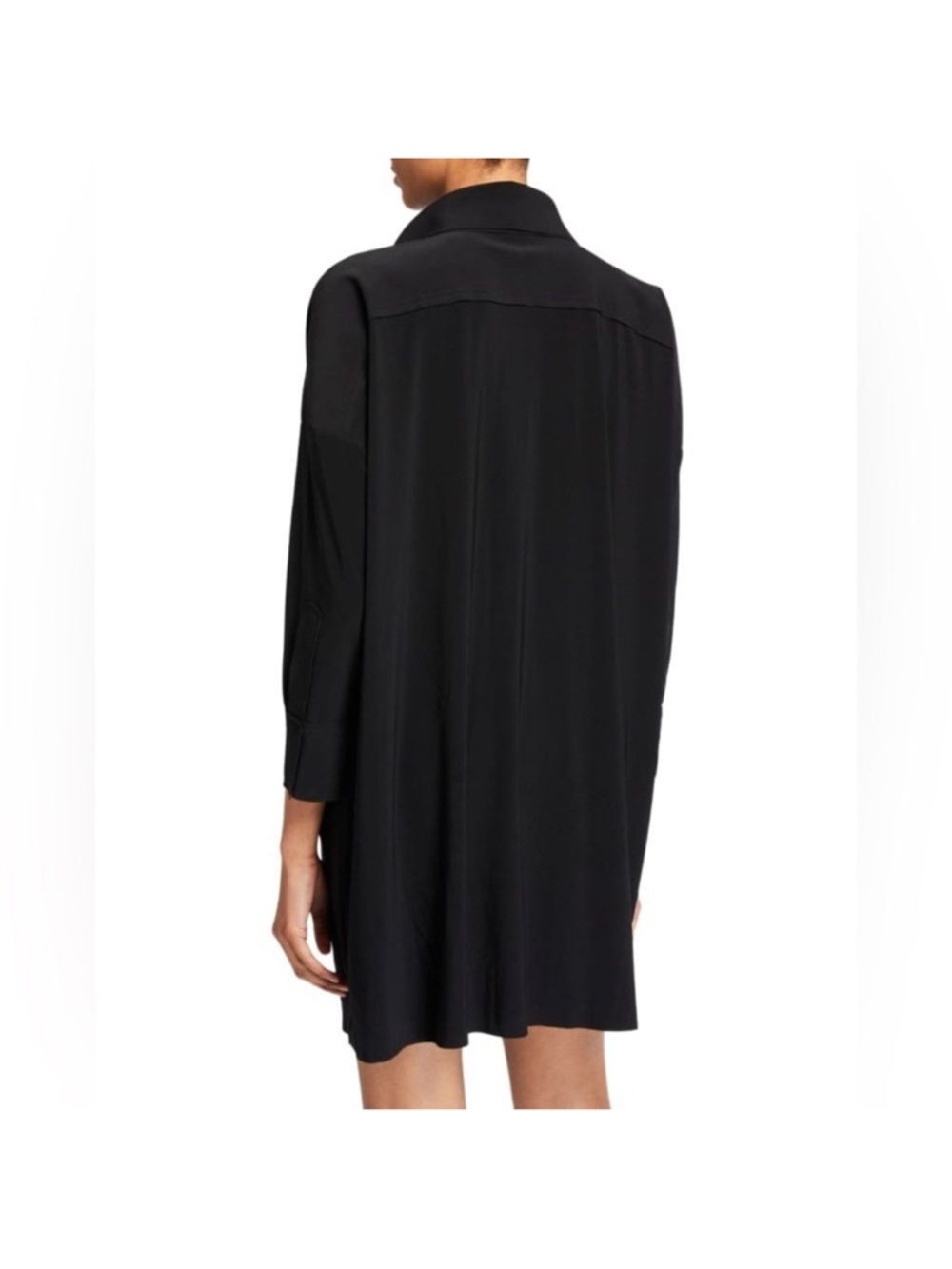 Norma Kamali Black Shirt Dress - Picture 2 of 13
